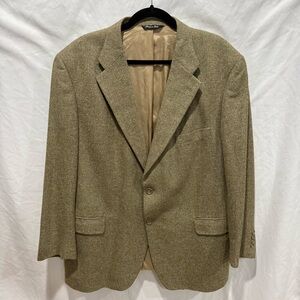 Italian Silk‎ Wool Blazer 48R Suit Jacket Luxury Menswear Chiavari Office Corp